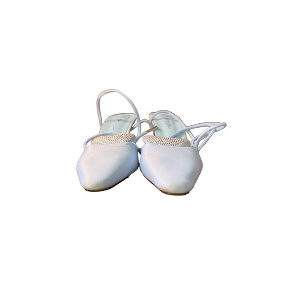 Nasty Girl Blue Gladiator Heels Women Size 5 - Picture 5 of 13